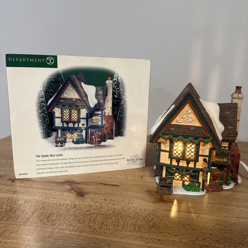 Department 56 Dickens' Village 'The Spider Box Locks' #58448 Retired Christmas